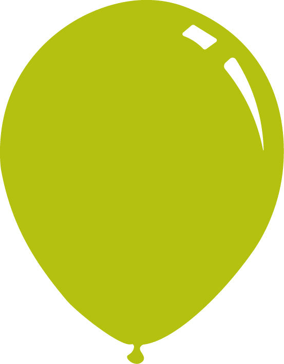 Uninflated Latex Balloon Made by Decomex shown in the manufactured color Pastel Deco Bright Lime