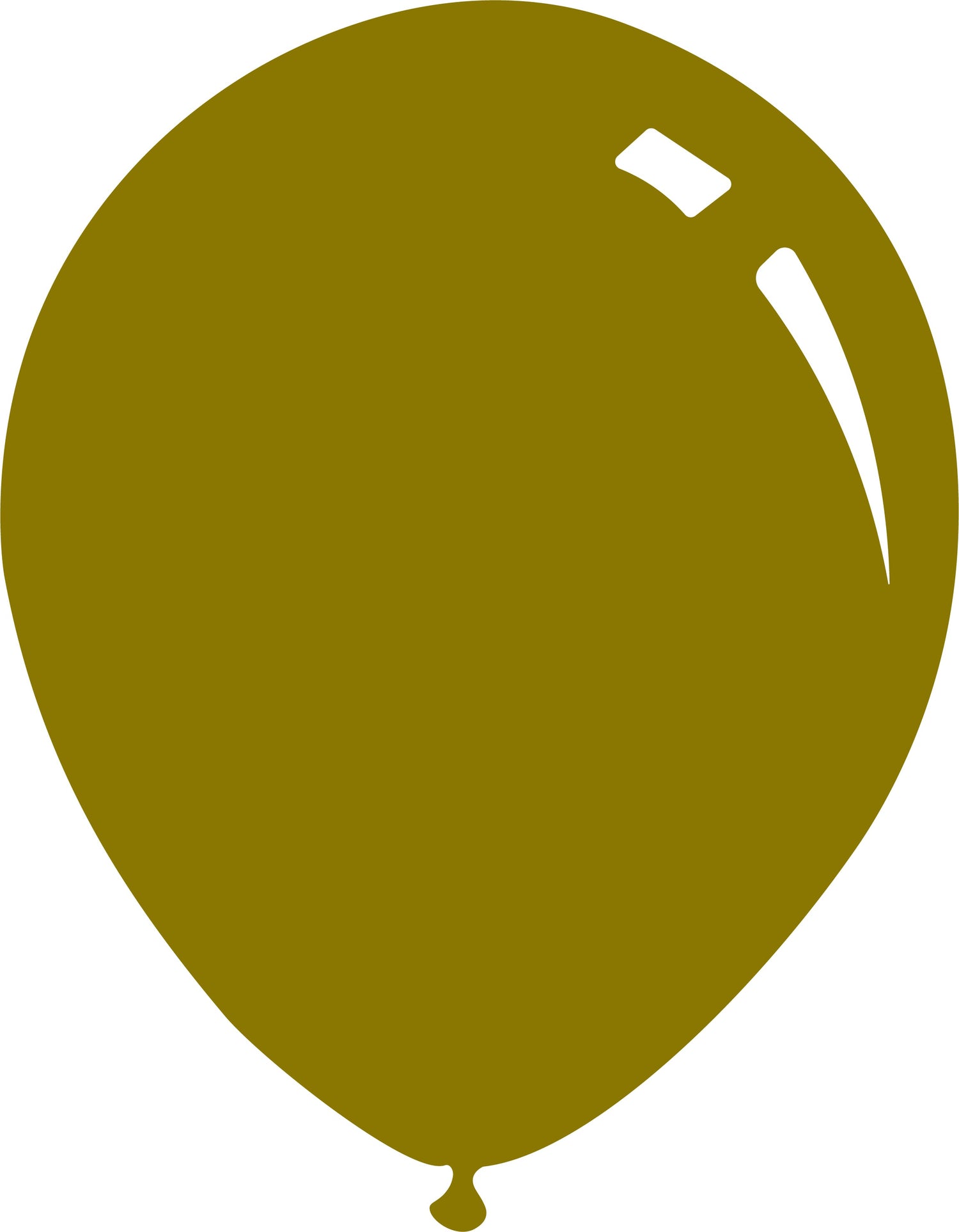 A rendition of a Decomex latex balloon in the colour Pastel Deco Olive