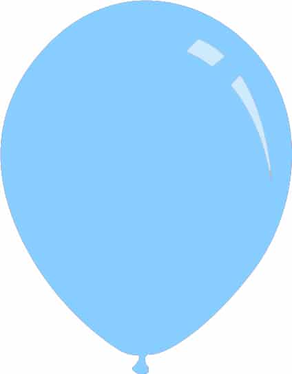 A rendition of a Decomex latex balloon in the colour Pastel Deco Light Blue