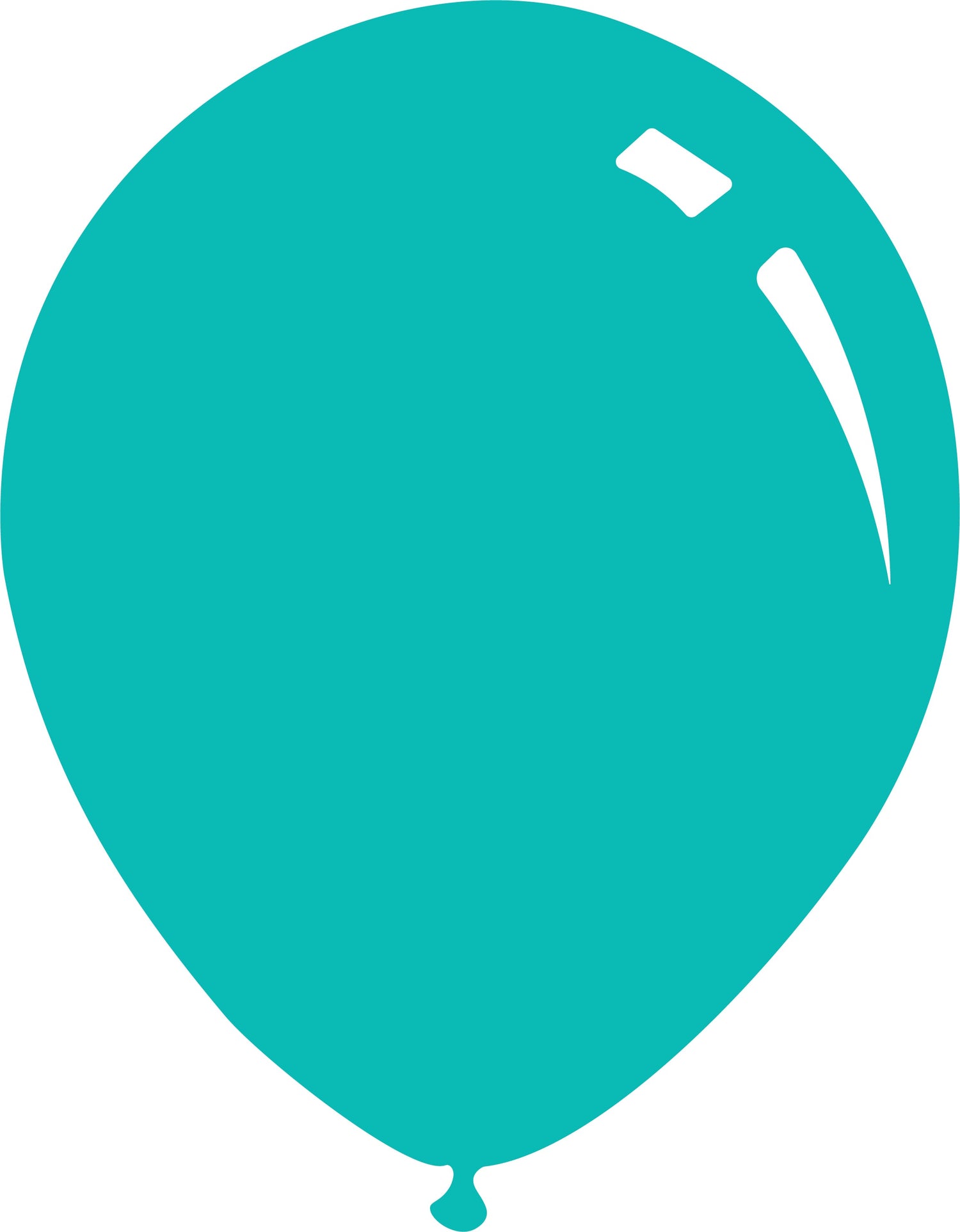 A rendition of a Decomex latex balloon in the colour Pastel Deco Tiffany Blue