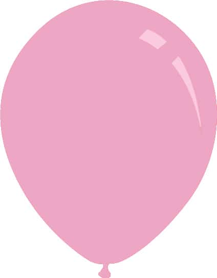A rendition of a Decomex latex balloon in the colour Pearl Metallic Pink