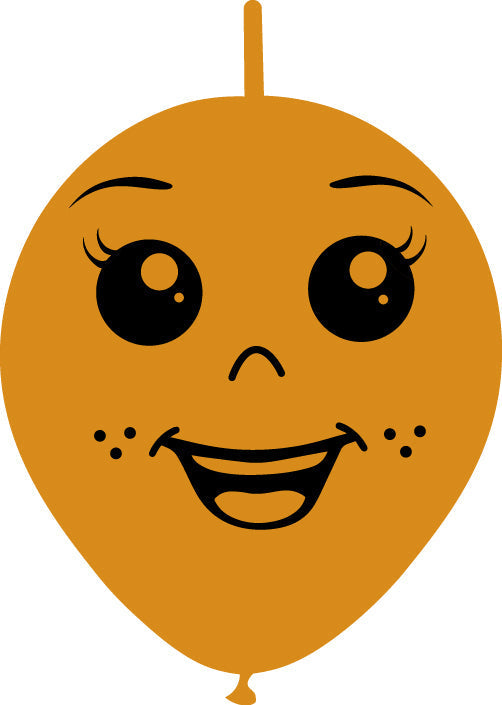 Smiley Face Version #4 Printed on a Latex Balloon manufactured by Decomex.